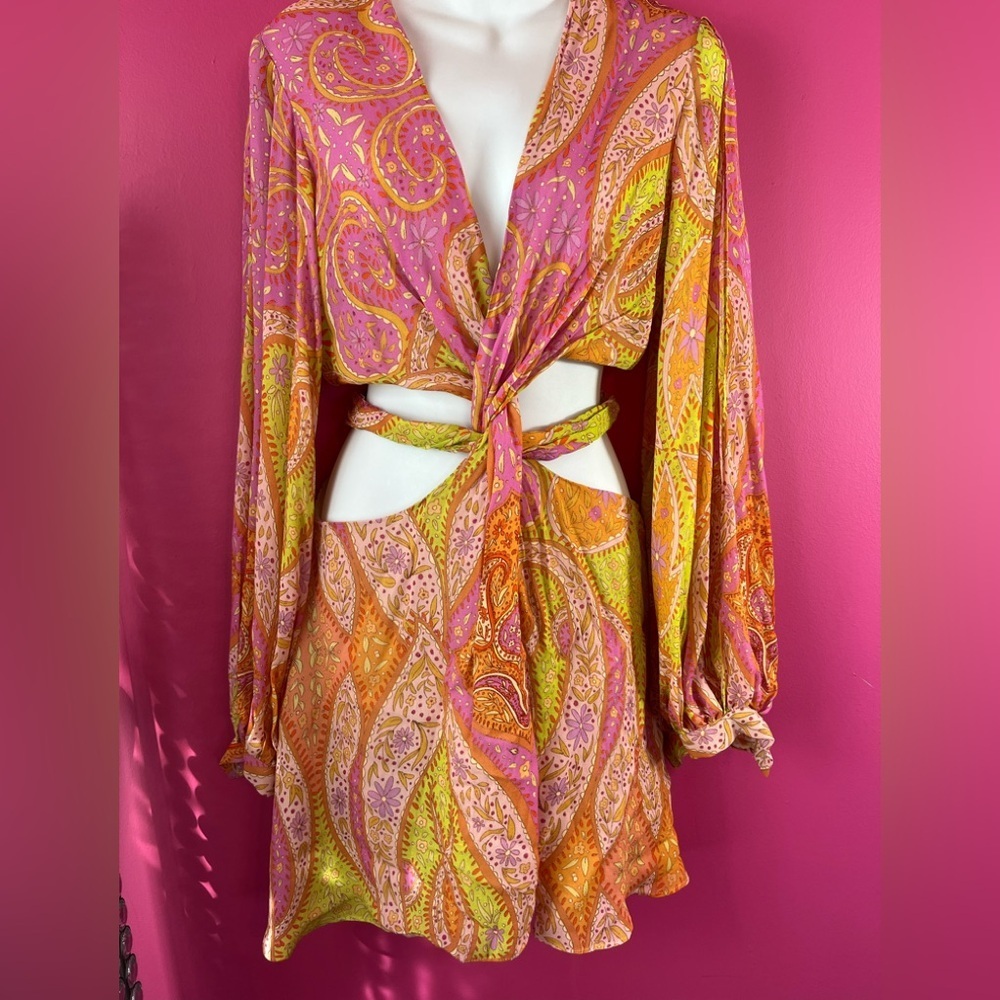 Zara Boho cut out dress new